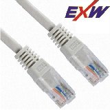 Patch kábel Cat5E  UTP   0,5m  szürke 50µ"  PVC EXW [7030]