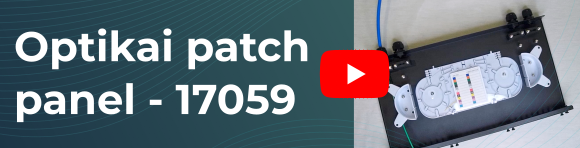 Optikai patch panel 17059 bemutató videó