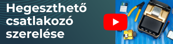 Hegeszthető csatlakozó szerelése Signal Fire szálhegesztővel
