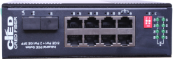 CRED ipari redundáns switch PoE+ portokkal [18303]