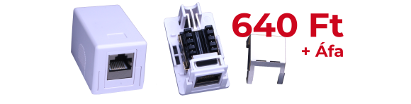 RJ45 Cat5E FTP 1 portos fali aljzat 