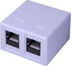 Fali aljzat 2port RJ45 CAT5E FTP OEM [18766]