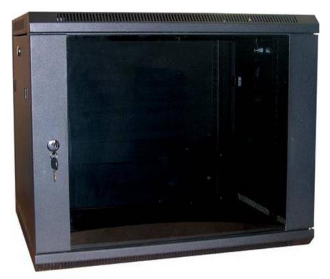 Rack szekrény 15U  fali 19" fekete lapraszerelt WBFP15.5SGB Excel [18798]