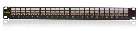 Patch panel Cat5E SFTP 24p rack 19" 1U KEP-C5E-S-TL KELine [18858]