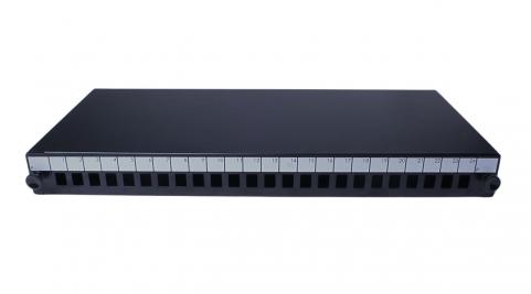 Patch panel opt. Üres 24p (24xSCslx/LCdlx) rack 19" 1U fiókos OEM [18995]