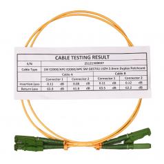 Patch kábel SM 9/125 E2000/APC < > E2000/APC DLX  1m OptiC [18999]