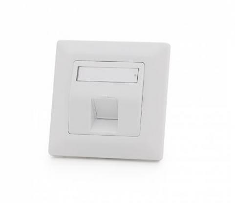 Fali aljzat előlap Üres 1port 50x50mm fehér Modulo50 (601141-UP) KELine [19022]