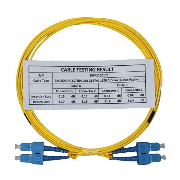 Patch kábel SM 9/125 SC/UPC < > SC/UPC DLX  25m OptiC [19024]
