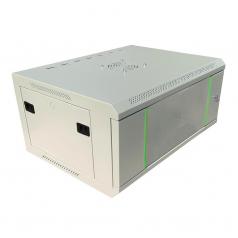 Rack szekrény  4U fali 19" 600x 450 szürke üveg a. RackSys [19030]