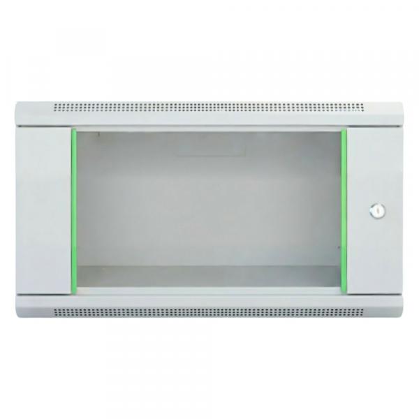 Rack szekrény  6U fali 19" 540x 400 szürke üveg a. RackSys [19032]