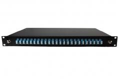 Patch panel opt. 48p (24xLC/UPCdlx) SM rack 19" 1U OptiC [19139]