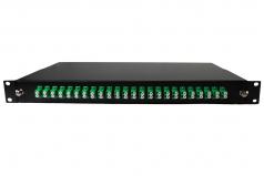 Patch panel opt. 48p (24xLC/APCdlx) SM rack 19" 1U OptiC [19140]