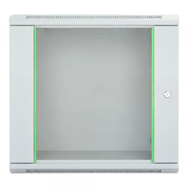 Rack szekrény 12U fali 19" 600x 600 szürke üveg a. RackSys [19184]