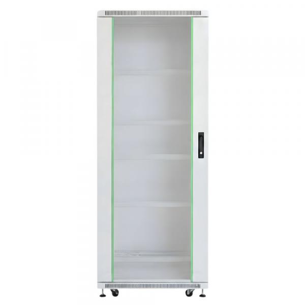 Rack szekrény 32U álló 19" 800x1000 szürke üveg a. RackSys [19226]