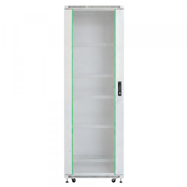 Rack szekrény 37U álló szerver 19" 800x1000 szürke üveg a. RackSys [19236]