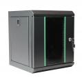 Rack szekrény  6U fali 10" 312x 300 fekete üveg a. RackSys [19259]-b