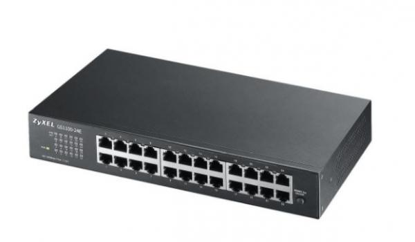 Switch  1G 24p (24x100M/1G RJ45) GS1100-24Ev4 ZyXEL [20210]