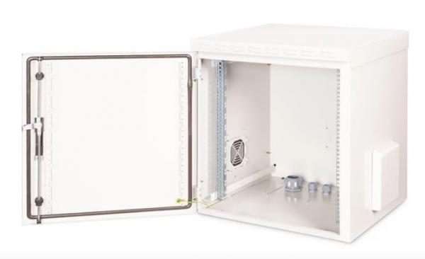 Rack szekrény 12U kültéri 19" 600x600 szürke (IP55) Digitus [20223]