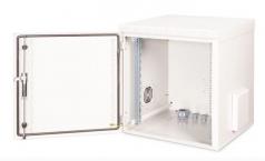 Rack szekrény 12U kültéri 19" szürke (IP55) 600x600 Digitus [20223]