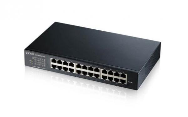 Switch  1G 26p (24x100M/1G RJ45+2x100M/1G SFP) GS1900-24Ev3 ZyXEL [20229]