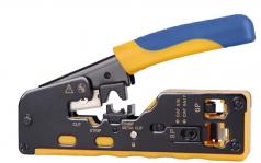 Fogó krimpelő+csupaszoló 6/8 Cat6A (easy plug) TNC-N7088 WALISEC [20239]
