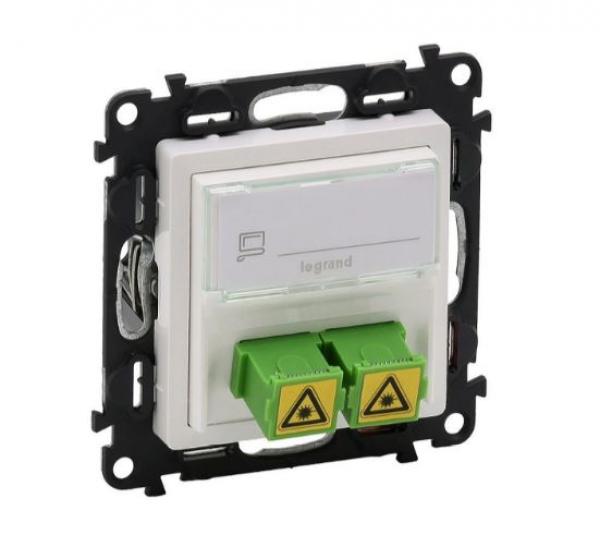 Fali aljzat SM SC/APC 2port fehér Valena Life 753130 Legrand [20273]